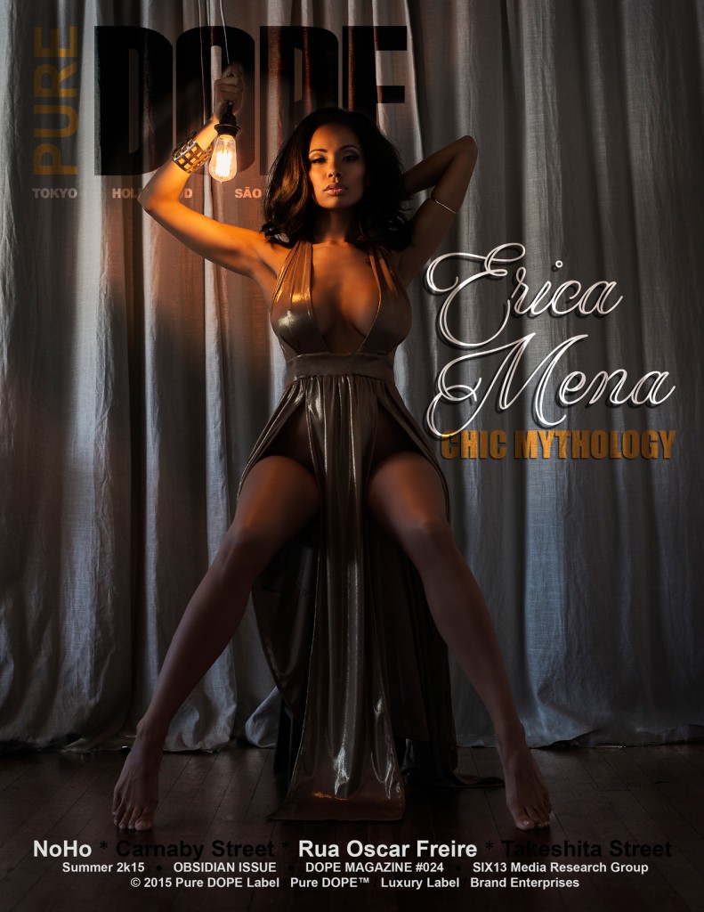 Erica Mena Covers Pure DOPE Magazine's "OBSIDIAN" Issue Erica Mena x Pure DOPE