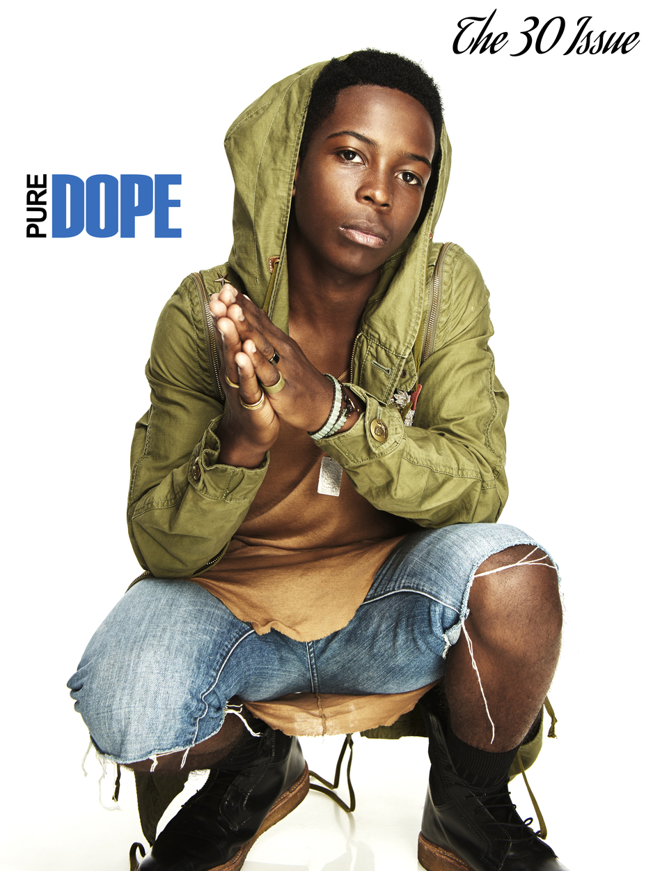 Actor Dante Brown featured in the "Teen Dream" edition of Pure DOPE Magazine's "The 30" Issue