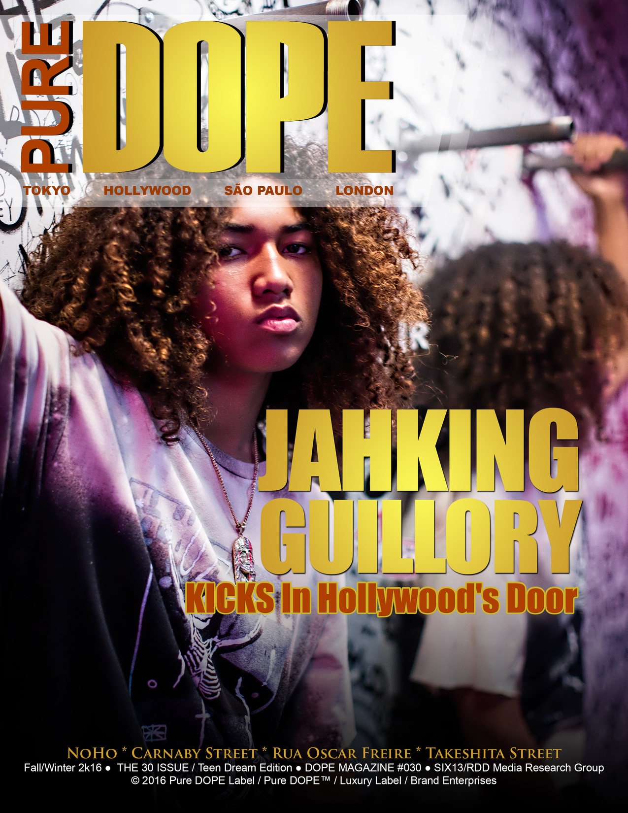 Actor Jahking Guillory covers the "Teen Dream" edition of Pure DOPE Magazine's 30th issue! Jahking Guillory - Pure DOPE Magazine Cover - FW16 (The 30) TDE_1650_